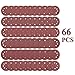 BonyTek 66 PCS 5 Inch 8 Hole Sanding Discs, 11 Discs Each of 40 60 80 120 180 240 Grits Hook and Loop Sander Sand Paper Assortment for Random Orbital Sander