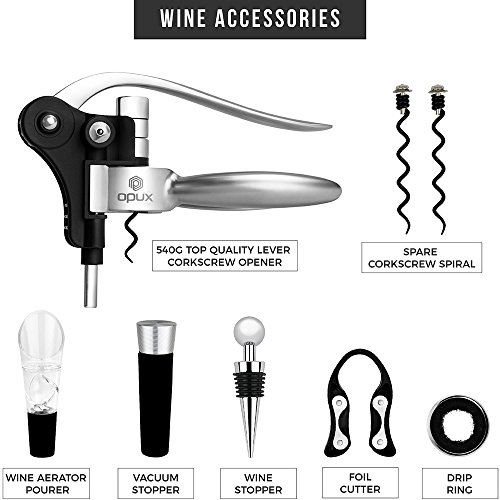 image for Premium Rabbit Wine Opener Set by OPUX | Wine Tool Set with Rabbit Cor
