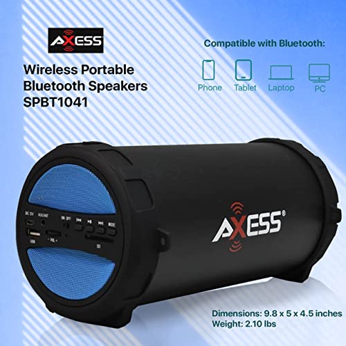 Axess Speakers Bluetooth Wireless Portable — at Home, Car Speakers, Or