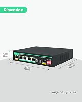 Solar PoE Switch UPS Charge Controller 5 Port 24V Camera Network view 7