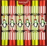 Robin Reed Racing Penguin Traditional English Holiday Crackers 6x13