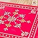 Rusticity® Wooden Pooja Chowki/Altar Table | Handmade | (8x8x1.2 in)