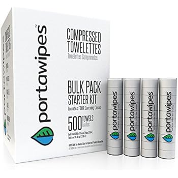 Amazon.com: Portawipes Compressed Toilet Paper Tablet Coin Tissues ...