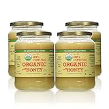 YS Organic Bee Farms CERTIFIED ORGANIC RAW HONEY 100% CERTIFIED ORGANIC HONEY Raw, Unprocessed, Unpasteurized - Kosher 32oz(pack of 4)