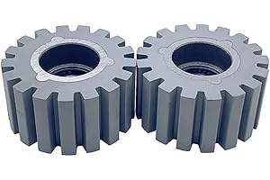 Rubber Pressure Roller Wheels for Edge Banding Machine – 54mm OD × 8mm ID × 28mm Thick Twill Rubber Press Wheels, 2-Pack, Woo