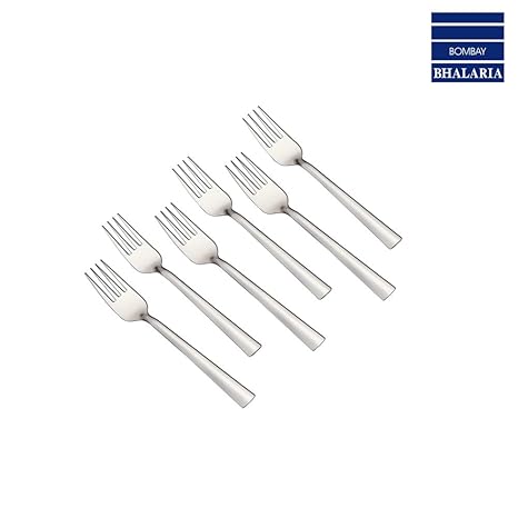 Bhalaria Sleek Dessert Fork, 18.30 cm, Set of 12