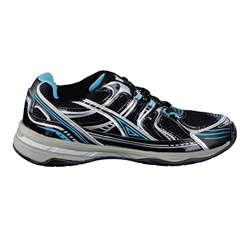HSM 4 a Walk dames functionele sportschoenen jogging loopschoenen sneaker zwart/lichtblauw - Image 3
