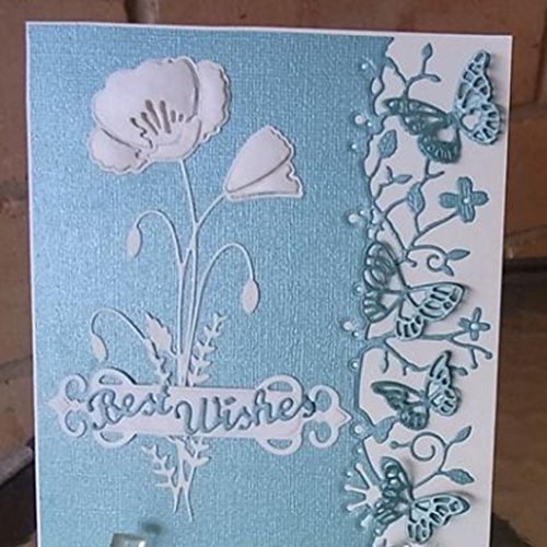 image for Cutting Dies,Hstore Dragonfly Balloon boy and Girl Flowers Paper Card 