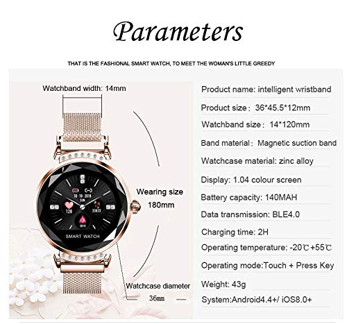 TOP-MAX Fitness Tracker, Smart Watch Activity Tracker Smart Wristband Sport Watch with Blood Pressure & Health Sleep Monitor, Calorie Counter, Pedometer Waterproof HR for Women Kids iPhone Android