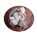 Newborn Monthly Baby Photo Props Bathrobes with Towel Sets for Boys Girls Photography (White)