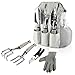 Energup 9 Piece Garden Tools Set Gardening Gifts Tools with Garden Gloves and Garden Tote Garden Trowel Pruners and More - Vegetable Herb Garden Hand Tools with Storage Tote