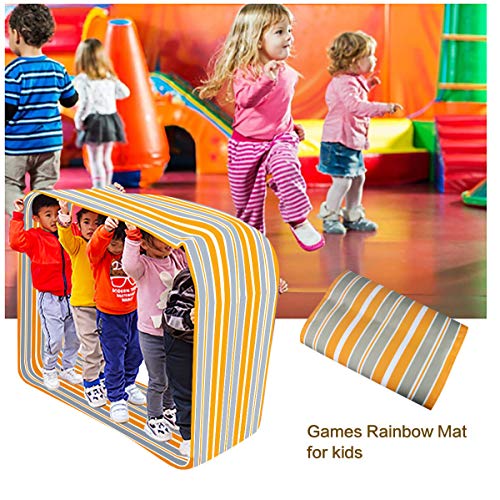 LUMAMU Learning Activity Fun Playing Run Mat,Kids Outdoor Relay Race Rolling Mat,Games for Obstacle Course,Team Building and Adults Field Day - Thumbnail 2