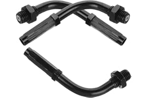 Veemoon 3pcs Aluminum Alloy 90° Adjustable Motorcycle Accelerator Clutch Cable Adjuster Screws Black