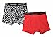 Calvin Klein Boys 2 Pack Red & Black Athletic Boxer Briefs