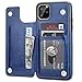 for iPhone 11 Pro Max Wallet Case with Card Holder,OT ONETOP PU Leather Kickstand Card Slots Case,Double Magnetic Clasp and Durable Shockproof Cover for iPhone 11 Pro Max 6.5 Inch (Blue)