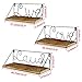 Live Love Laugh Set 3 Floating Mounted Shelves, Metal Wall Decor Shelf for Living Room, Bathroom, Bedroom, Office, Kitchen, 3 Different Sizes