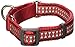 Red Dingo Martingale Reflective Bones 20mm Choke Collar, Red, Medium/Large