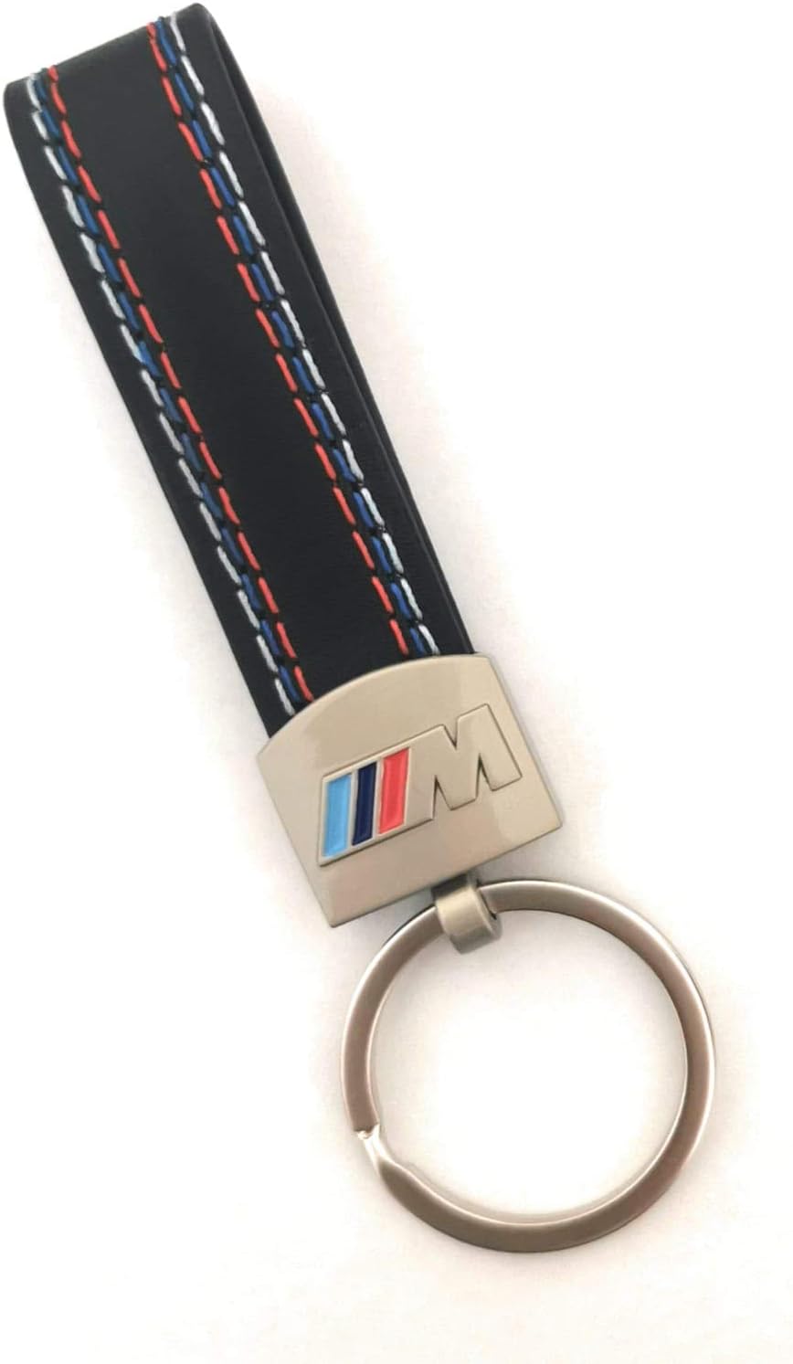 Performance Leather Keychain Keyring Key Fob Ring for Car Keys