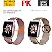Apple Watch Band 38mm, KYISGOS Magnetic Closure Clasp Milanese Mesh Loop Stainless Steel Replacement iWatch Band for Apple Watch Series 2, Series 1, Rose Gold