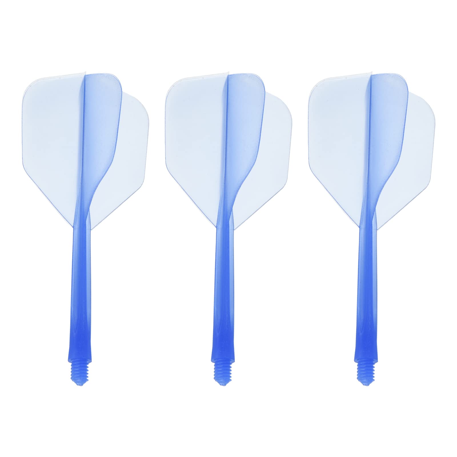PATIKIL Integrated Dart Shaft & Flights, 3 Pack Durable Plastic Dart Flight Set, Blue