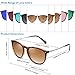 CARFIA Trendy Sunglasses for Women Polarized UV Protection Classic Retro Style CA5100