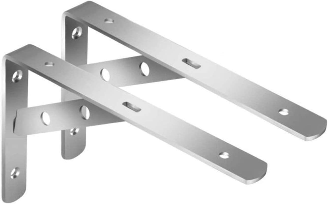 Right Angle Bracket 2 Pcs Stainless Steel Solid Shelf