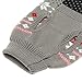 SCENEREAL Dog Sweater Christmas Winter Knitwear Xmas Clothes Classic Warm Coats for Cold Days, Grey M