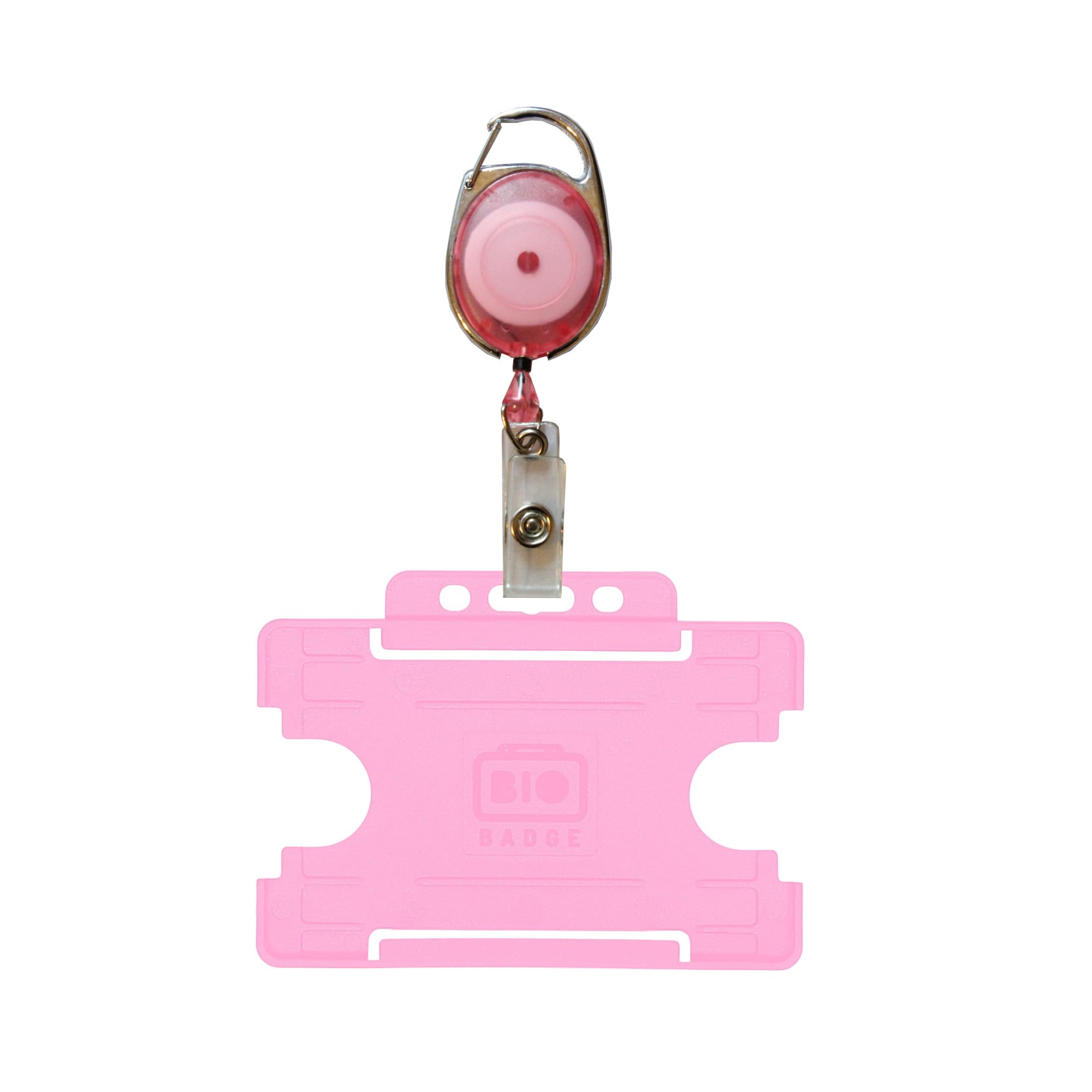 Customcard ltd Yo Yo Badge Reel with ID Card Pass Holder - Premier Pink BRHPINK