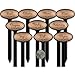 Red Tail Crafters Oval T-Top Herb Garden 08in Metalgraph Stakes Plant Markers 10/set Copper
