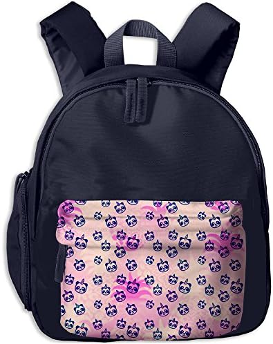 Panda Unicorn Pandicorn Kids Cute Oxford Fabric School Backpack Bag Shoulder Daypack Handbag Navy