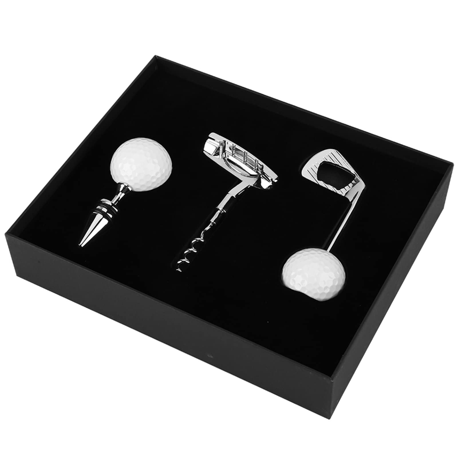 Golf Club Golf Ball Zinc Alloy Bottle Opener Gift Set Present Wine Bottle Stopper Fridge Beer &Wine Kitchen Bar Tool
