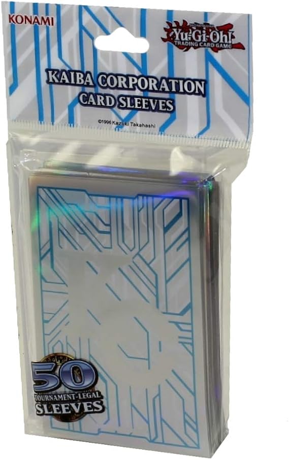 YuGiOh! Kaiba Corporation Card Sleeves (50 Pack), Protective Sleeves