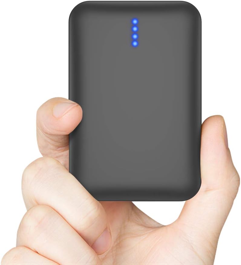 Power Bank, External Battery Protable Charger 10000mAh Large Capacity External Battery Pack with 2 USB Ports for iPhone，Samsung，huawei,Tablet -Black