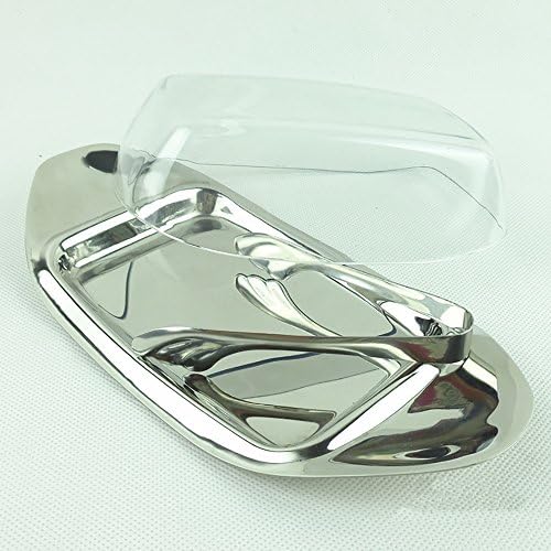 Stainless Steel Butter Dish, Cover and Butter Tongs