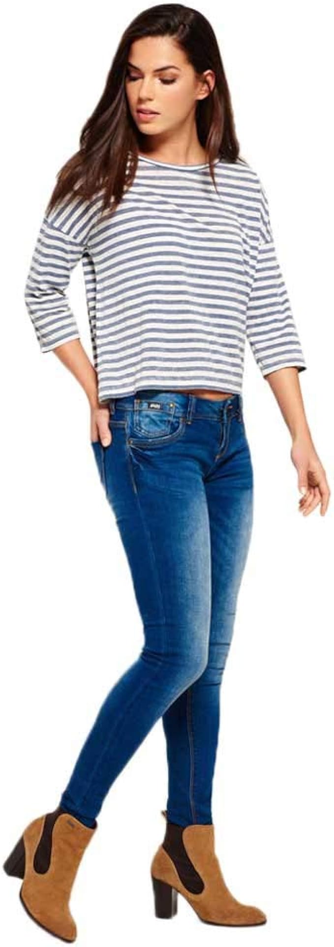 superdry cassie skinny jeans luna blue
