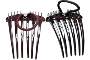 Lurrose French Hair Accessories - Ponytail Holder, Hair Comb, Headdress, Side Comb Hairpins for Women