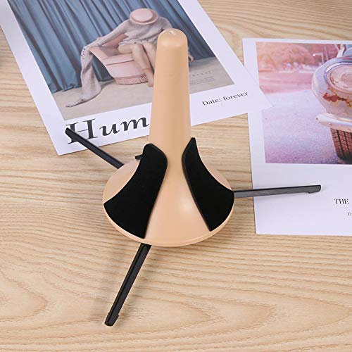 WinnerEco Instrument Tripod Holder Foldable Trumpet Tripod Holder Stand Brass Leg Instrument Accessory(Beige)