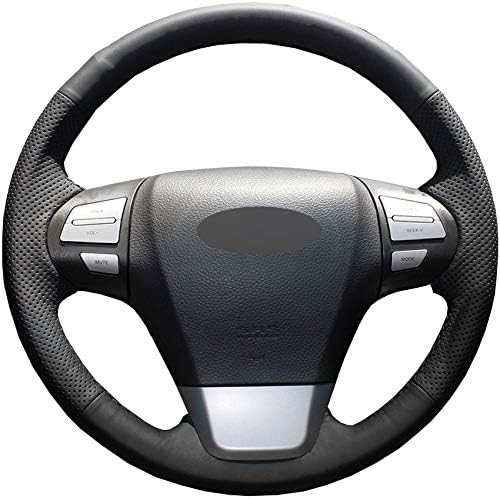 ASDHASXC Black Artificial Leather DIY Hand Stitched Car Steering Wheel Cover,for Chery Cowin 1 2012 Cowin 2 2012 E5 2011 2014