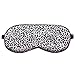 Amily Silk Eye Mask Super Soft Cat Eyelashes Pattern Eye Mask Silk Sleeping Mask Eyeshade (Pink Leopard Print)thumb 1