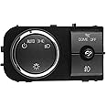 Huntike D1527J Headlight Switch, for Headlamp, Instrument Panel Dimmer, Dome Lamp - Fits 2007-2013 Chevy Silverado Suburban Avalanche Tahoe 2007-2014 GMC Sierra Yukon XL Part# 25858705