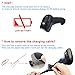 Barcode Scanner Wireless, BAOSHARE Barcode Reader 2.4GHz Laser 1D Bar Code Scanner with USB Receiver for Supermarket, Inventory, Warehouse