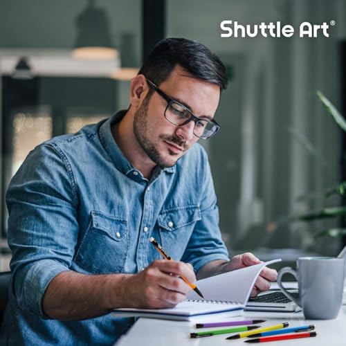Shuttle Art Mechanical Pencils, 84 Pack Bulk Mechanical Pencils 0.7mm Medium Point, HB #2 Lead, Assorted Barrels, Office School Supplies