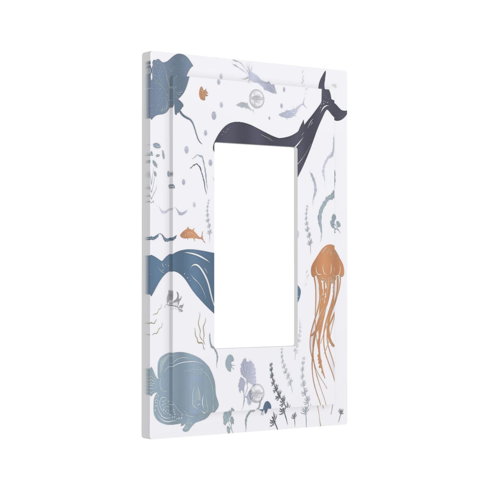 Wpshijia Kids Sea Animal Decorative Single Rocker