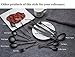 HOMQUEN 6-Pieces Stainless Steel Steak Knives Set, Black Knife Set-Use for Home Kitchen or Restaurant (Black)