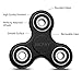 Nicpay EDC Fidget Hand Spinner Toy Stress Reducer - Ultra Fast Bearings Fidget Toys for Adults and Kids (style 2:Black)