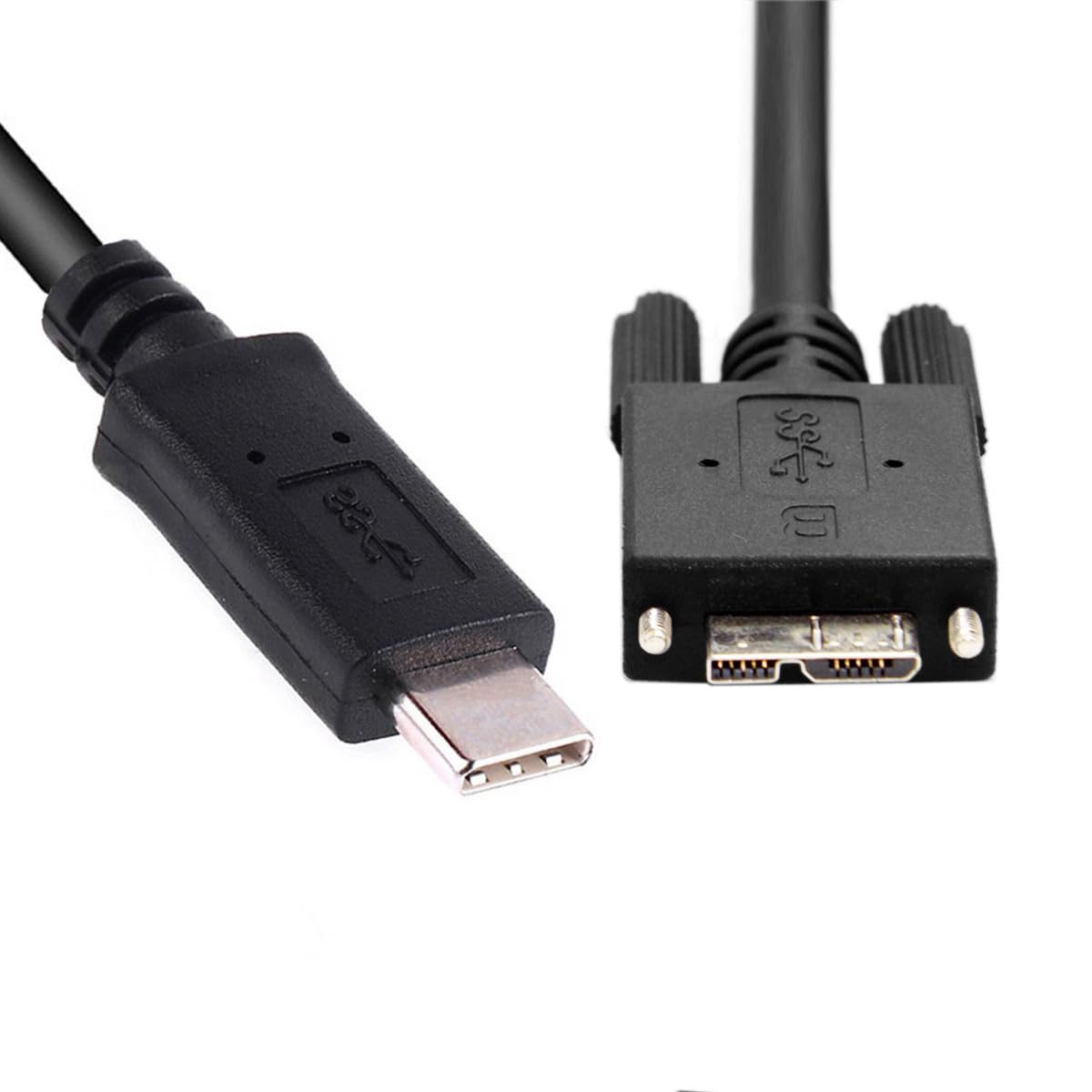 CY Cable 5Gbps USB-C Type-C Host to Micro USB3.0 Screw Mount Type for Industrial Camera Storage