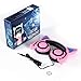 Cat Ear Kids Headphones,DICEKOO Flashing Glowing Cosplay Fancy Cat Ear Headphones Foldable Over-Ear Gaming Headsets Earphone with LED Flash Light for Girls Boys Phone Tablet (Pink)