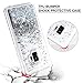 Caka Galaxy S9 Case, Galaxy S9 Glitter Case Liquid Series Luxury Fashion Bling Flowing Liquid Floating Sparkle Glitter Soft TPU Case for Samsung Galaxy S9 (Silver)