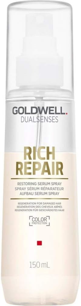 Goldwell Dualsenses Rich Repair Serum Spray, for Dry to Severely Damaged Hair Heat Protection & Shine, 150ml