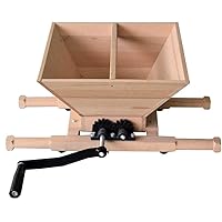 Fruit and Apple Crusher - 7L Manual Juicer Grinder,Portable Fruit Scratter Pulper for Wine and Cider Pressing(Wood,1.8…